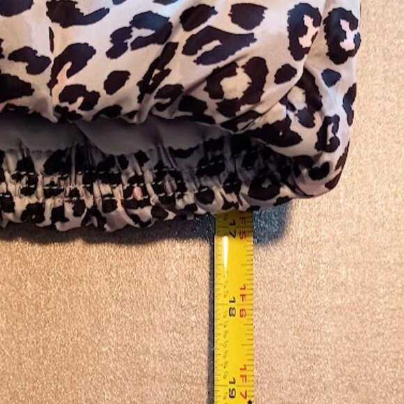 FLAPDOODLES girls NEW puffed leopard vest size 6 gray, black, pink w/black fur - Picture 5 of 11